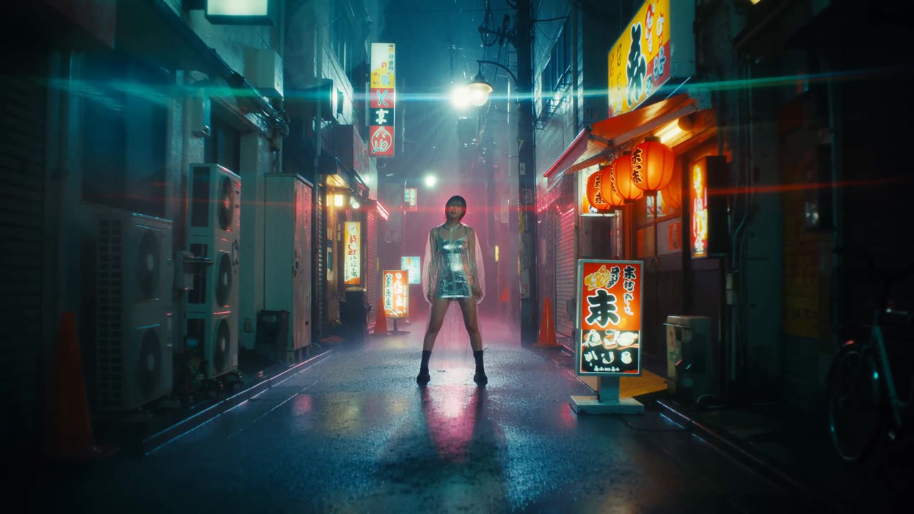 Neon Tokyo Music Video (native stereo audio)